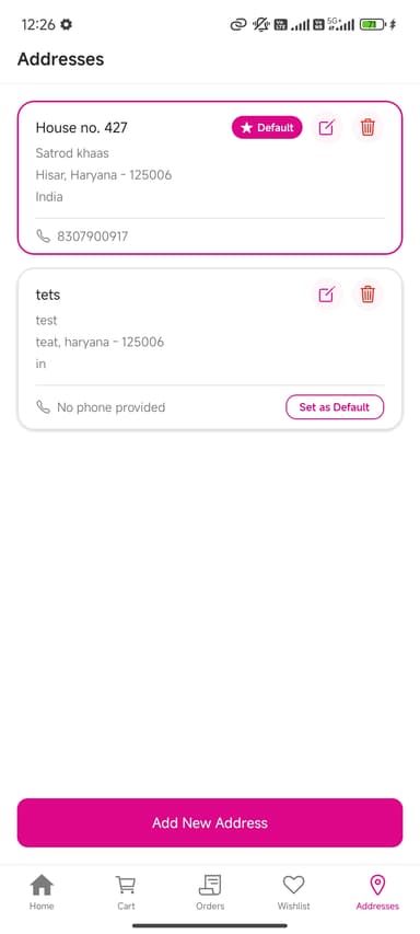 Addresses
